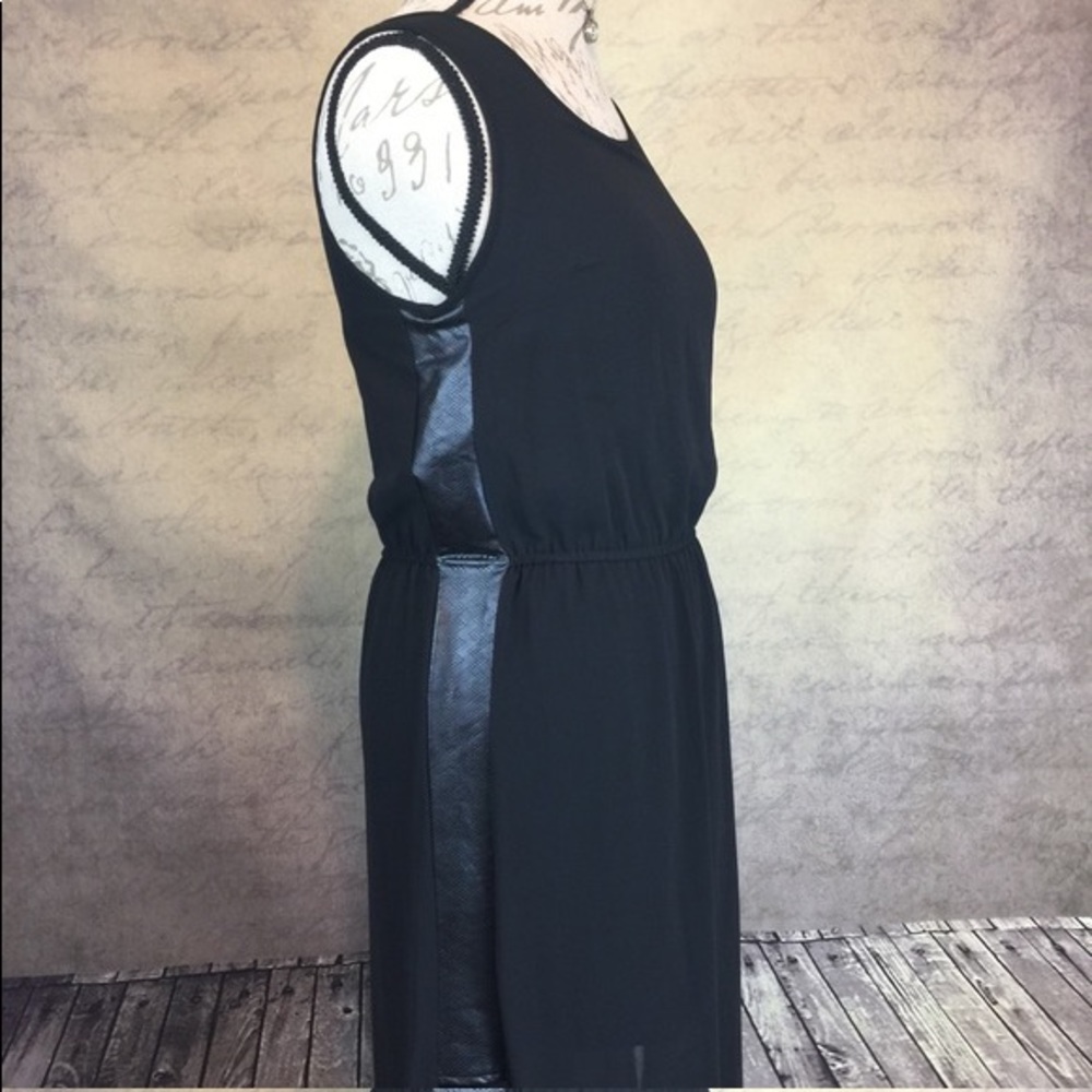 Black Maxi with Leather sides